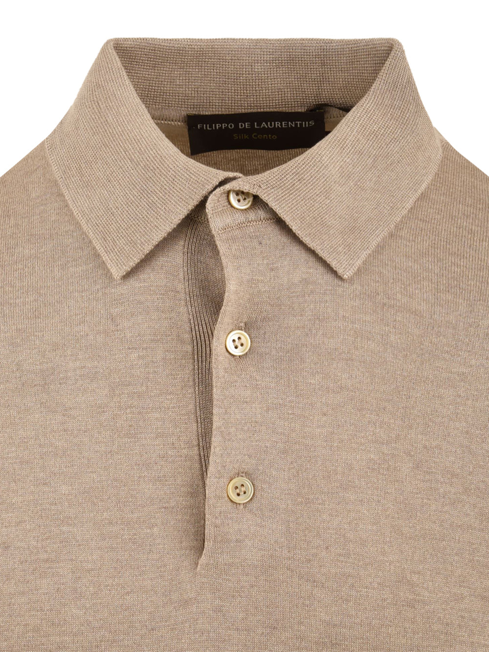 Polo seta FILIPPO DE LAURENTIIS Uomo - Beige