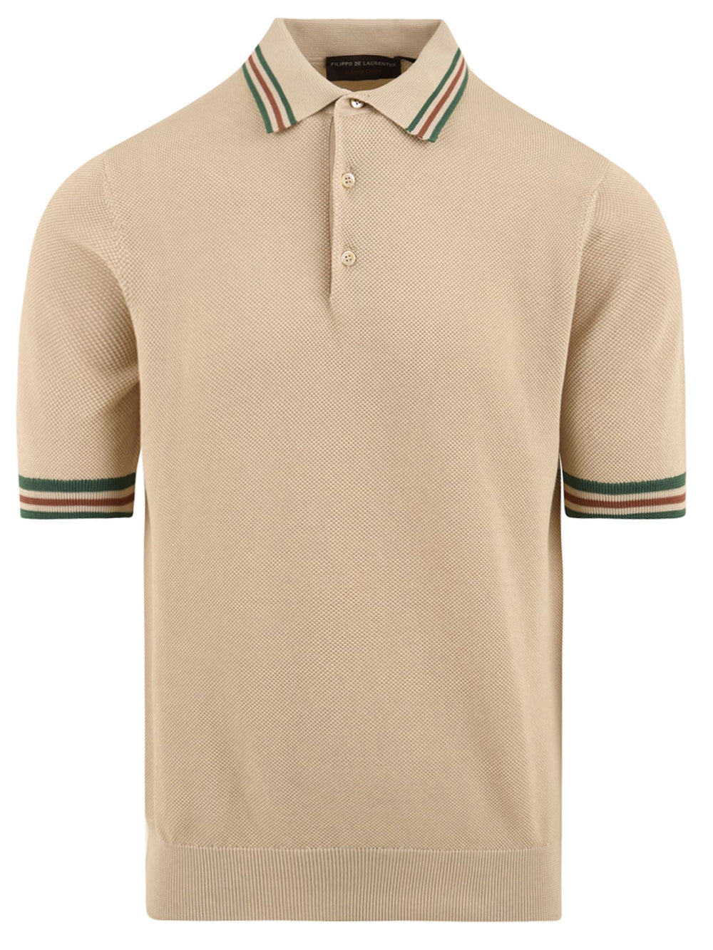 Polo cotone FILIPPO DE LAURENTIIS Uomo - Beige