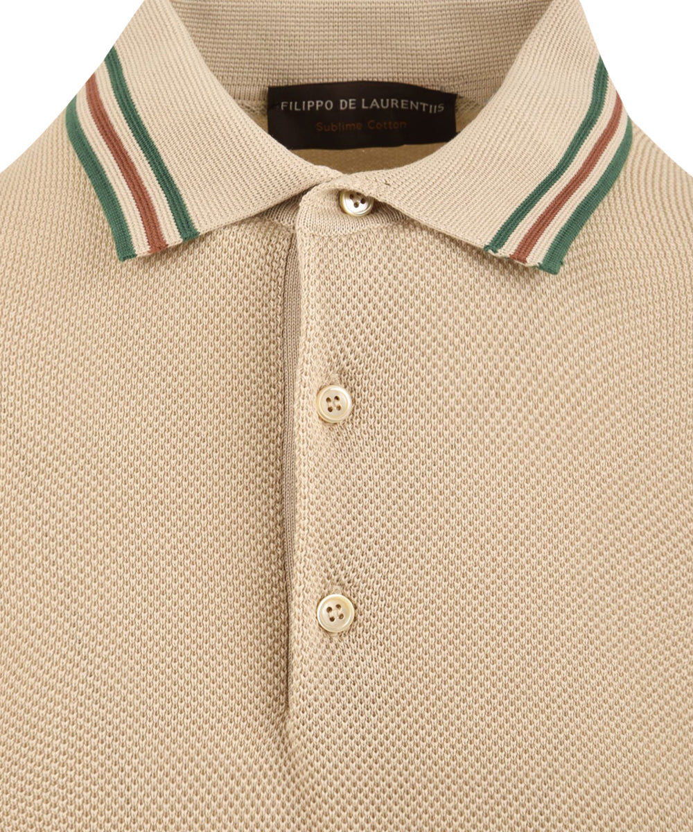 Polo cotone FILIPPO DE LAURENTIIS Uomo - Beige