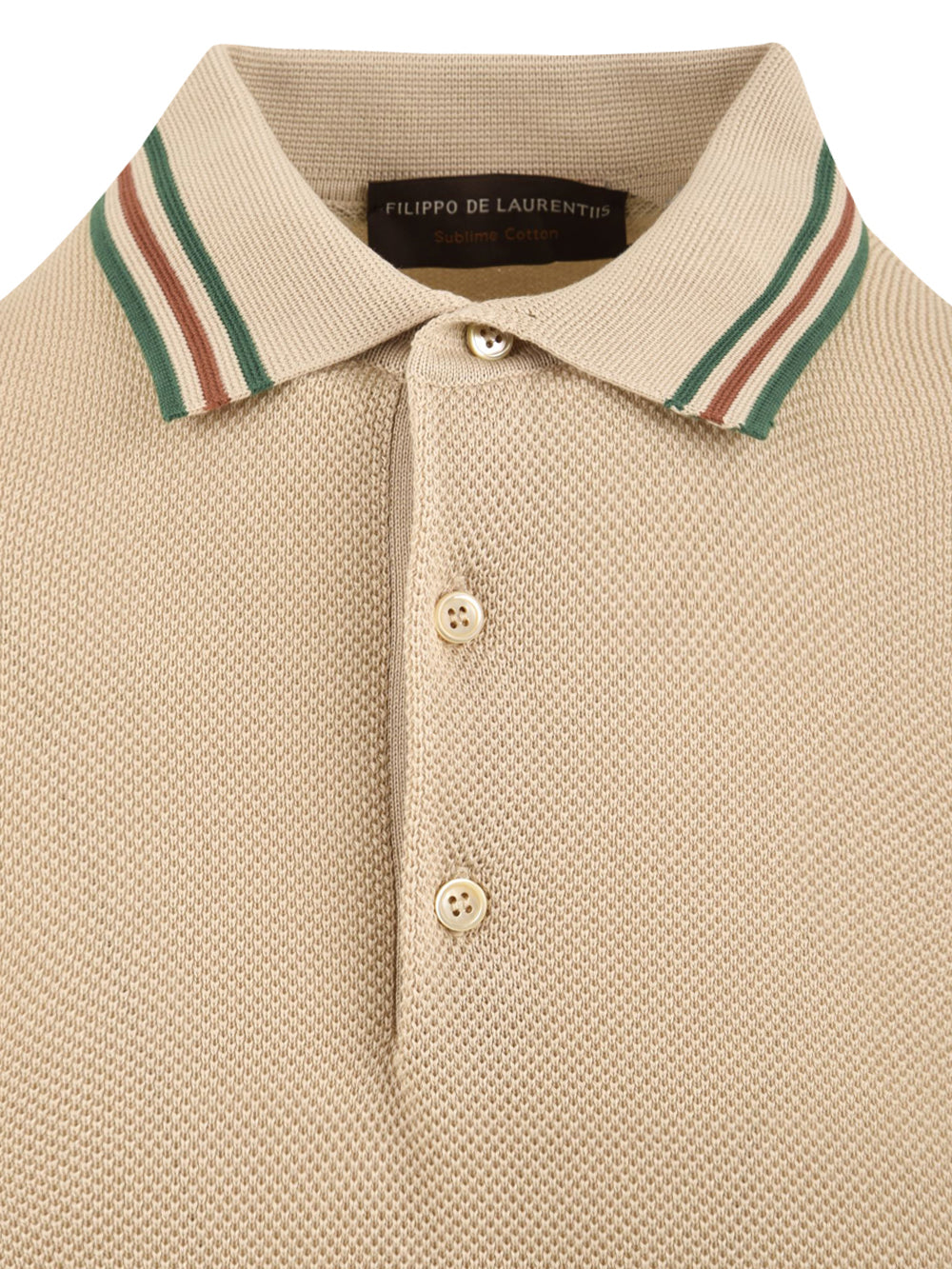 Polo cotone FILIPPO DE LAURENTIIS Uomo - Beige