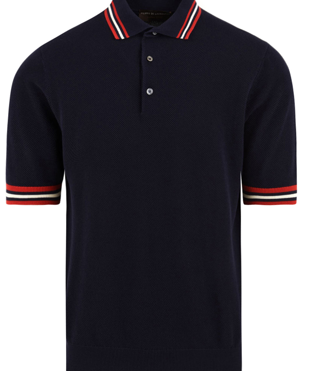 Polo manica corta FILIPPO DE LAURENTIIS Uomo - Blue