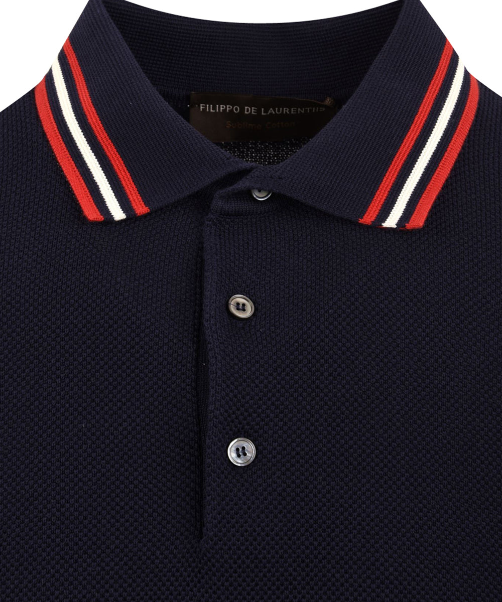 Polo manica corta FILIPPO DE LAURENTIIS Uomo - Blue