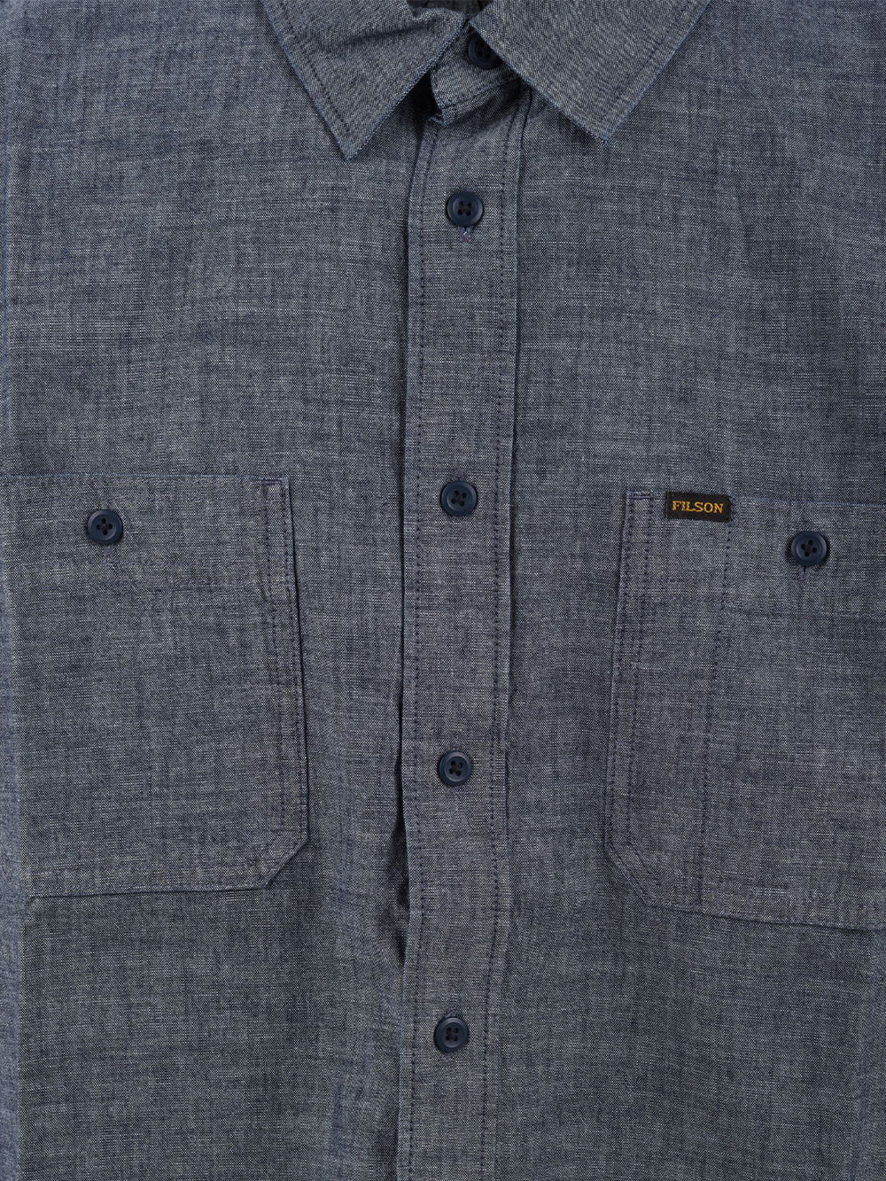 Camicia Embroidered Chambray FILSON Uomo - Blue