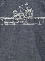 Camicia Embroidered Chambray FILSON Uomo - Blue
