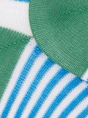 Calze fantasmino sneaker GALLO Uomo - Bianco/Turchese