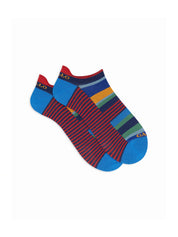 Calze fantasmino sneaker cotone righe GALLO Uomo - Multicolore