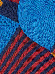 Calze fantasmino sneaker cotone righe GALLO Uomo - Multicolore