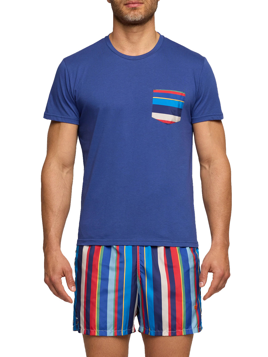 T-shirt GALLO Uomo - Royal/Amaranto
