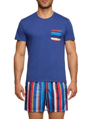 T-shirt GALLO Uomo - Royal/Amaranto