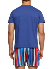 T-shirt GALLO Uomo - Royal/Amaranto