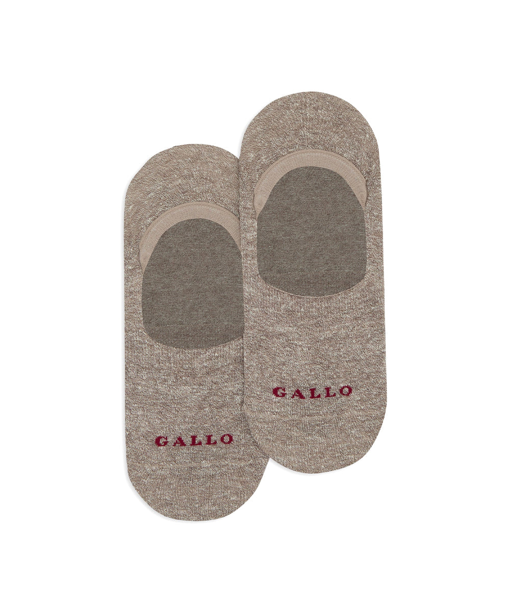 Calze soletta lino e cotone GALLO Unisex - Marrone