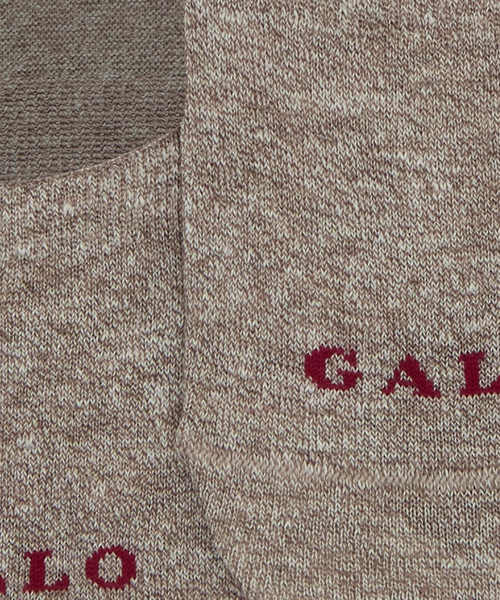 Calze soletta lino e cotone GALLO Unisex - Marrone