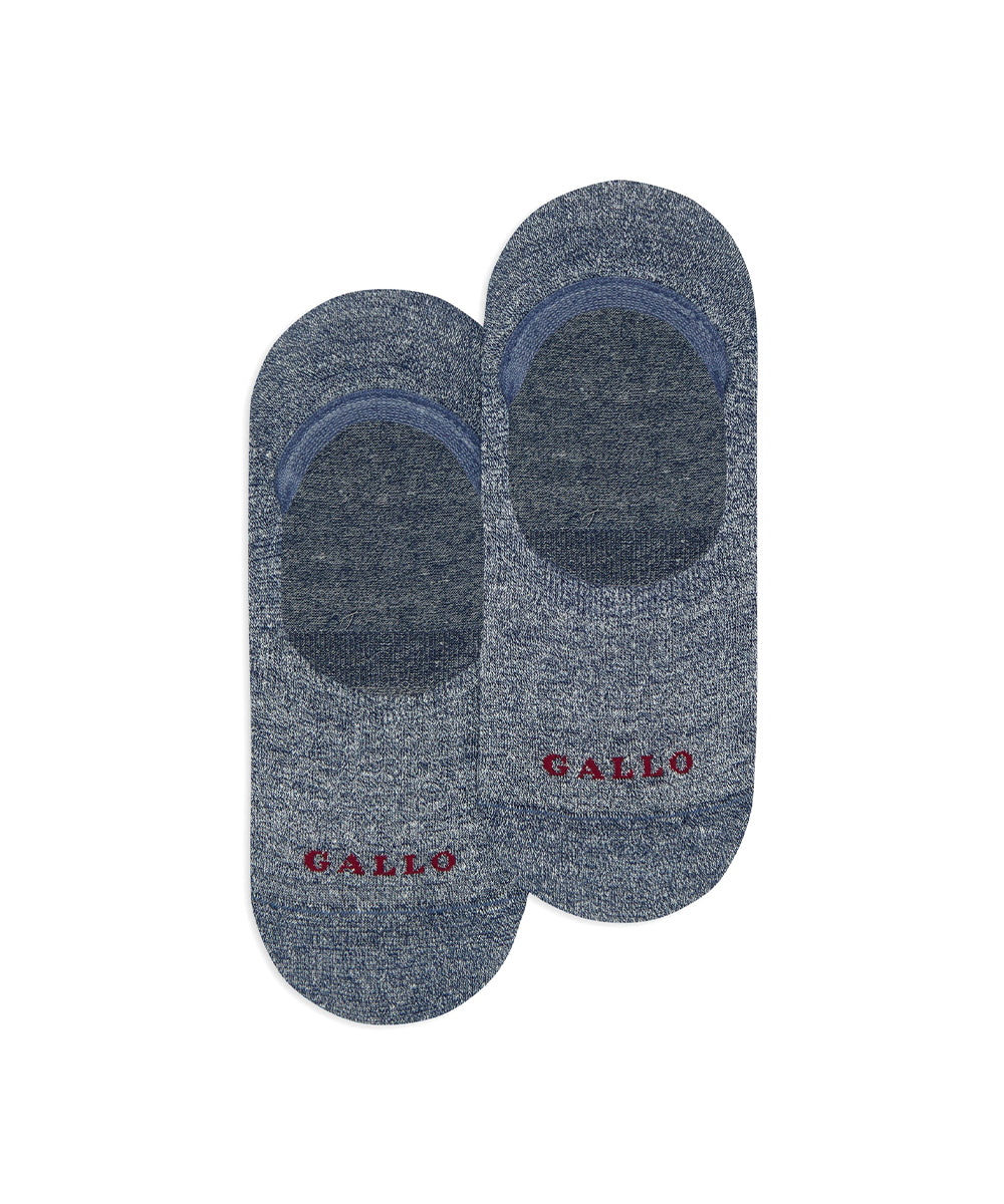Calze soletta lino e cotone GALLO Unisex - Blue