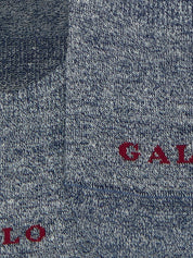 Calze soletta lino e cotone GALLO Unisex - Blue