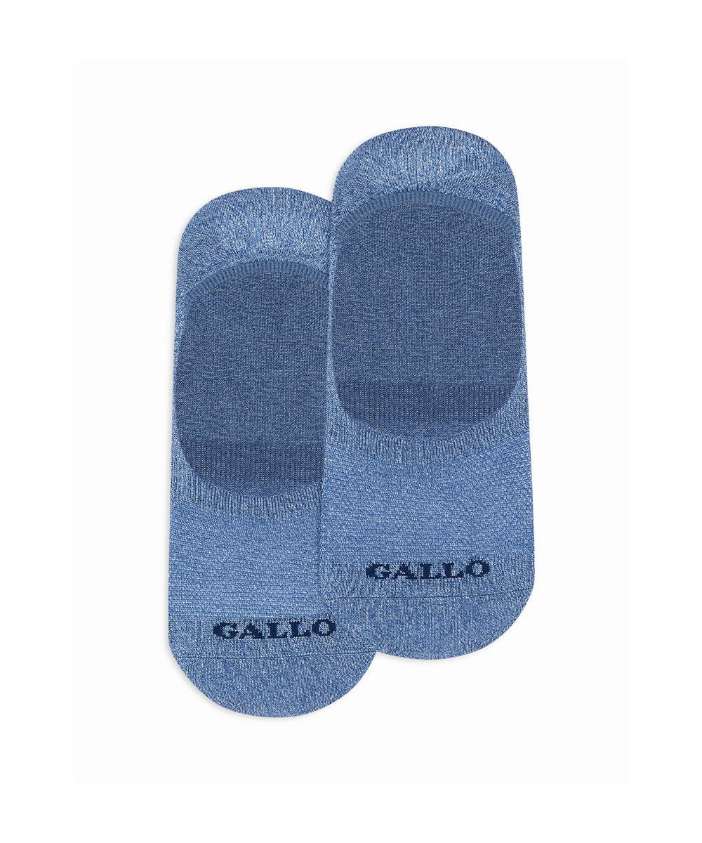 Calze soletta lino e cotone GALLO Unisex - Blue