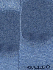Calze soletta lino e cotone GALLO Unisex - Blue