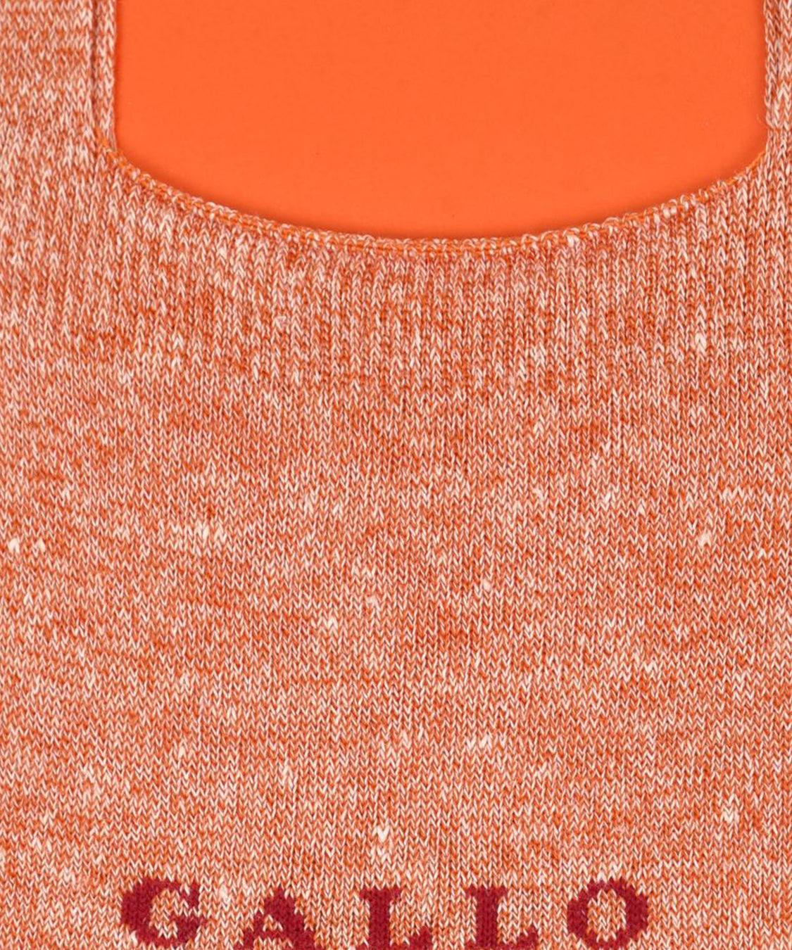 Calze soletta lino e cotone GALLO Unisex - Arancione