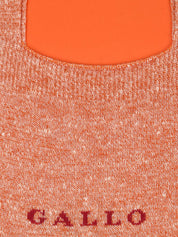 Calze soletta lino e cotone GALLO Unisex - Arancione