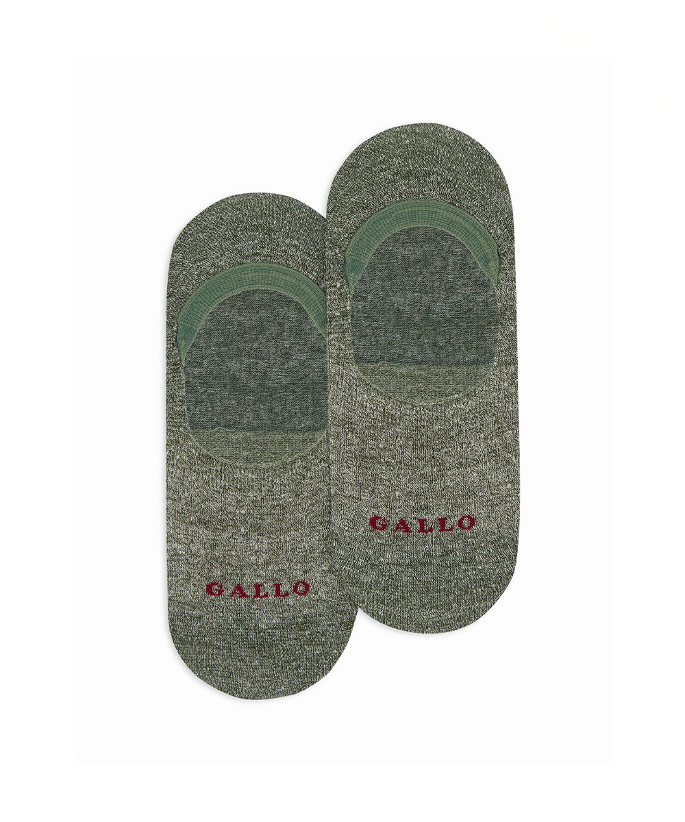 Calze soletta lino e cotone GALLO Unisex - Verde