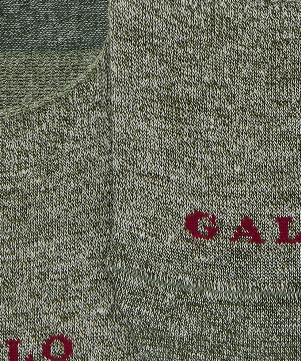 Calze soletta lino e cotone GALLO Unisex - Verde