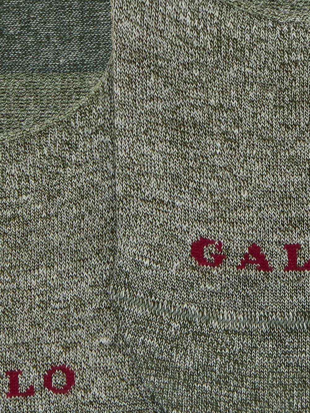 Calze soletta lino e cotone GALLO Unisex - Verde