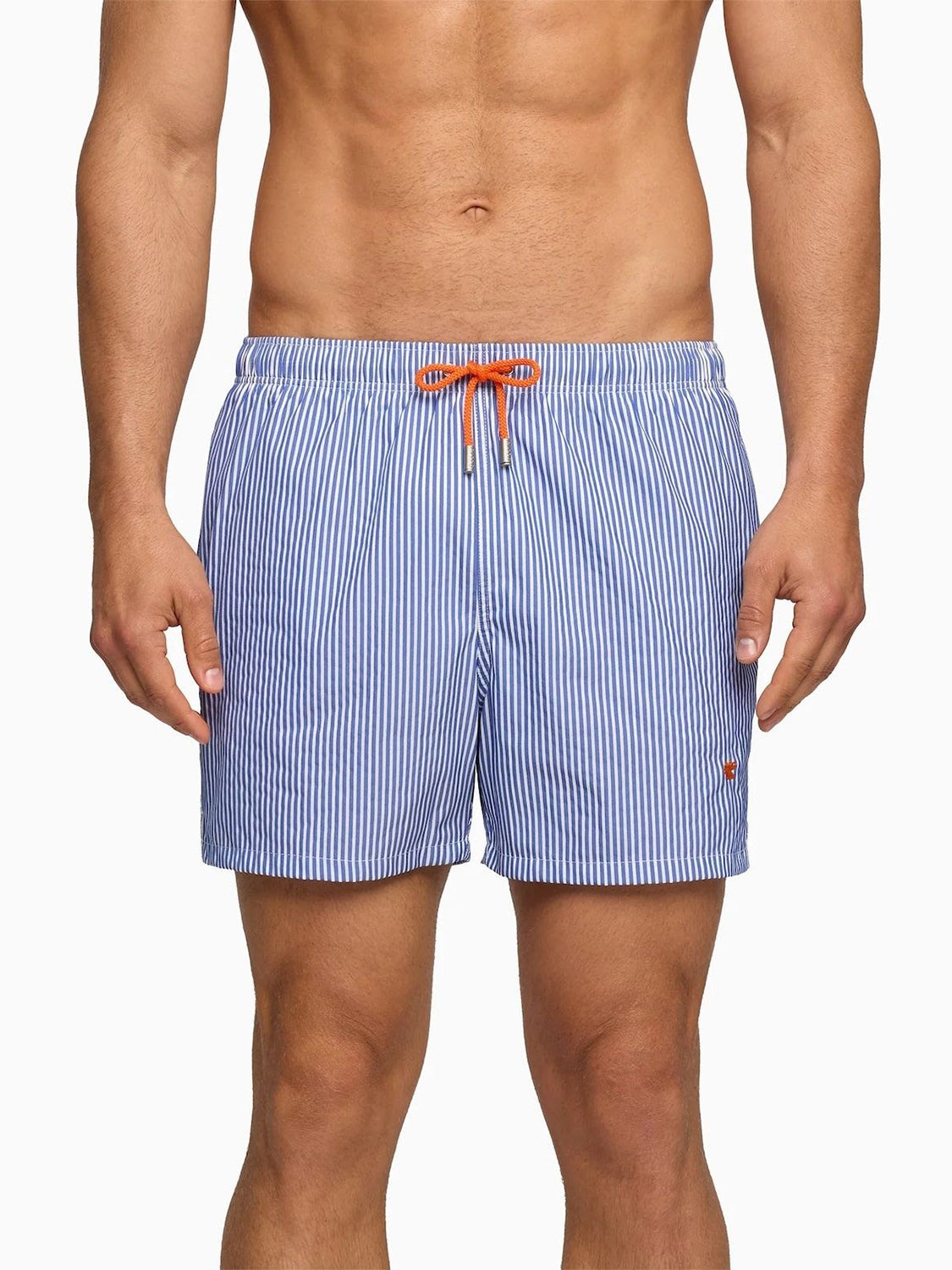 Costume Boxer Seersucker GALLO Uomo - Blue