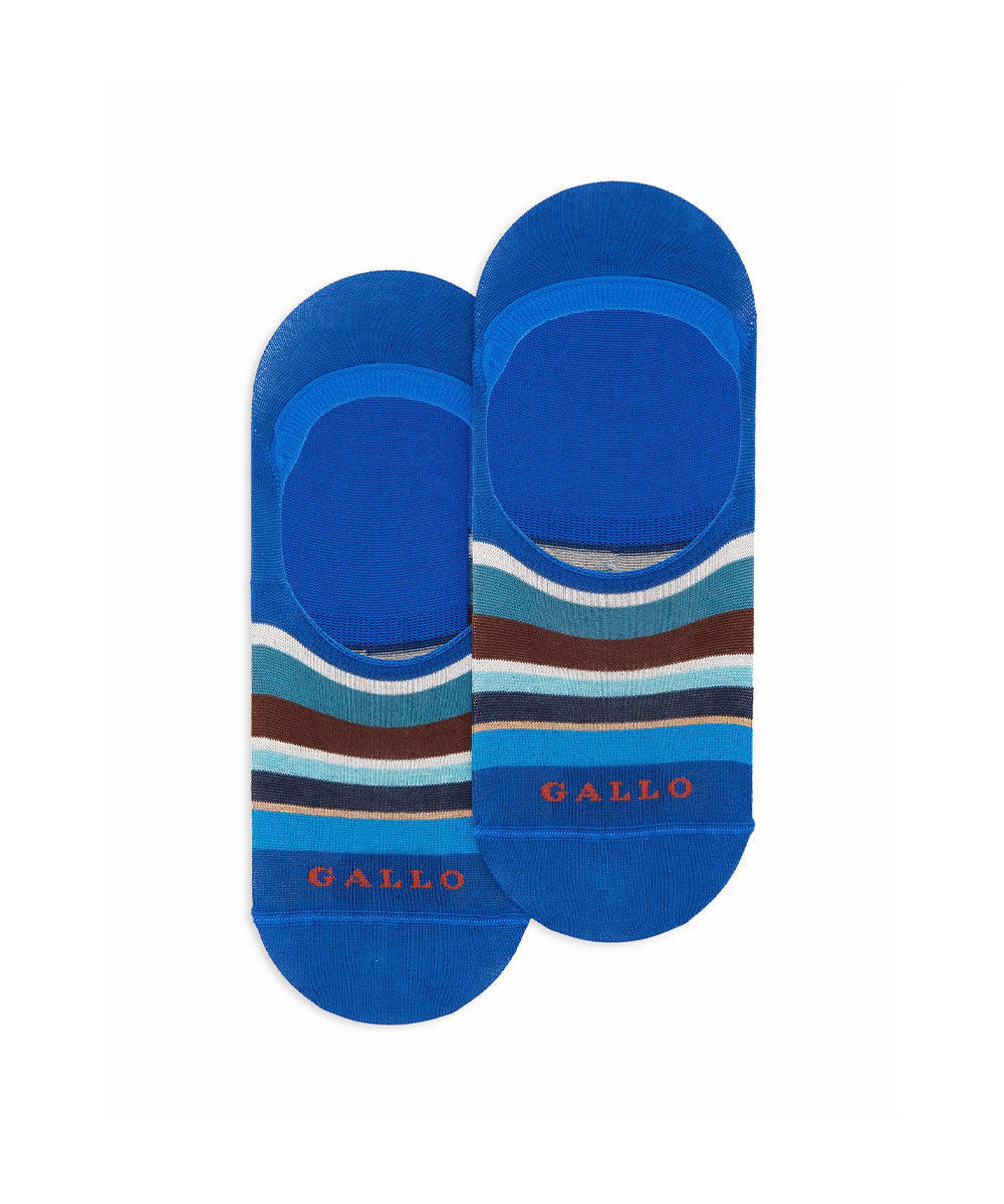 Calze soletta a righe GALLO Unisex - Blue