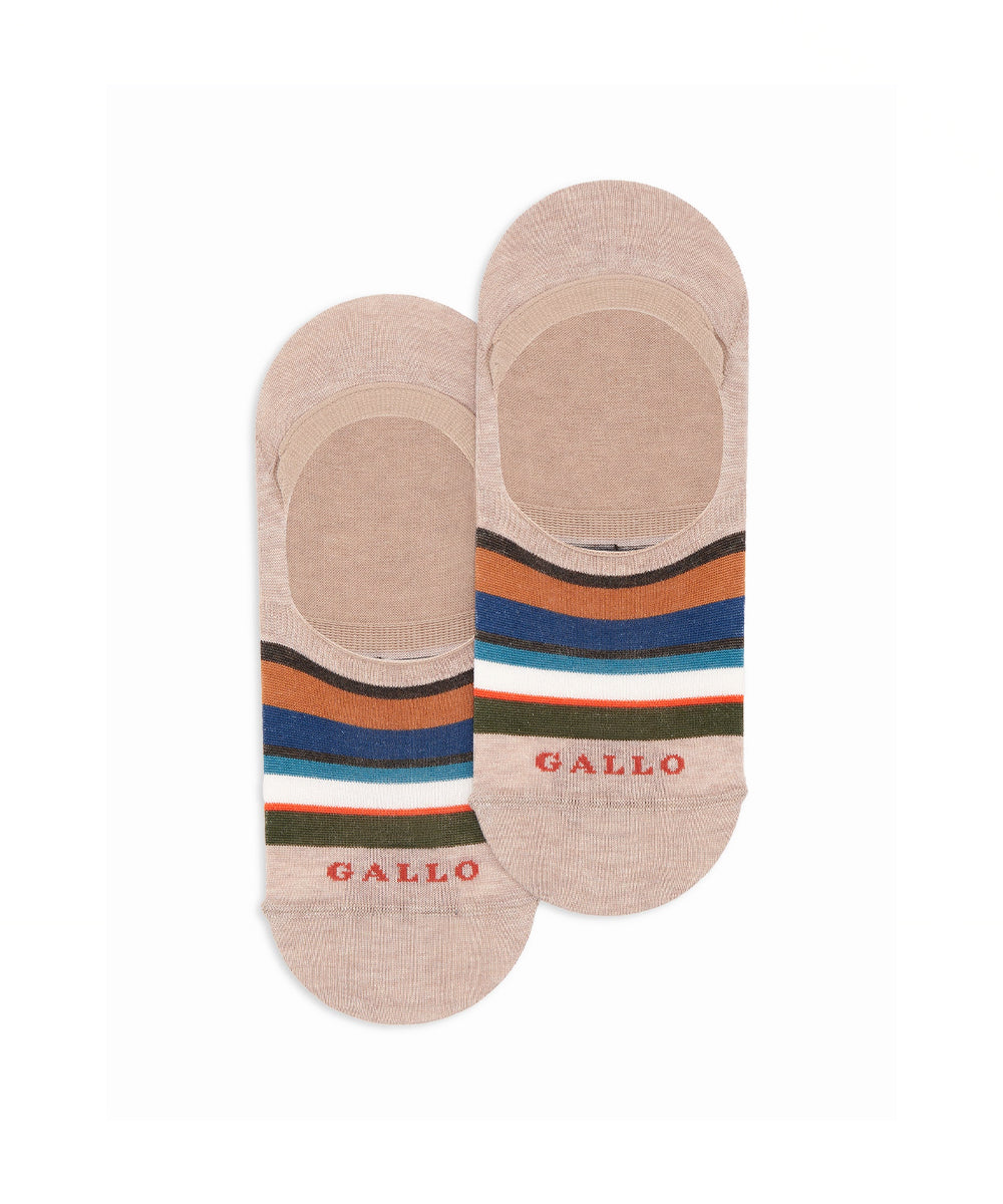 Calze soletta a righe GALLO Unisex - Beige