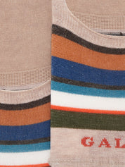 Calze soletta a righe GALLO Unisex - Beige