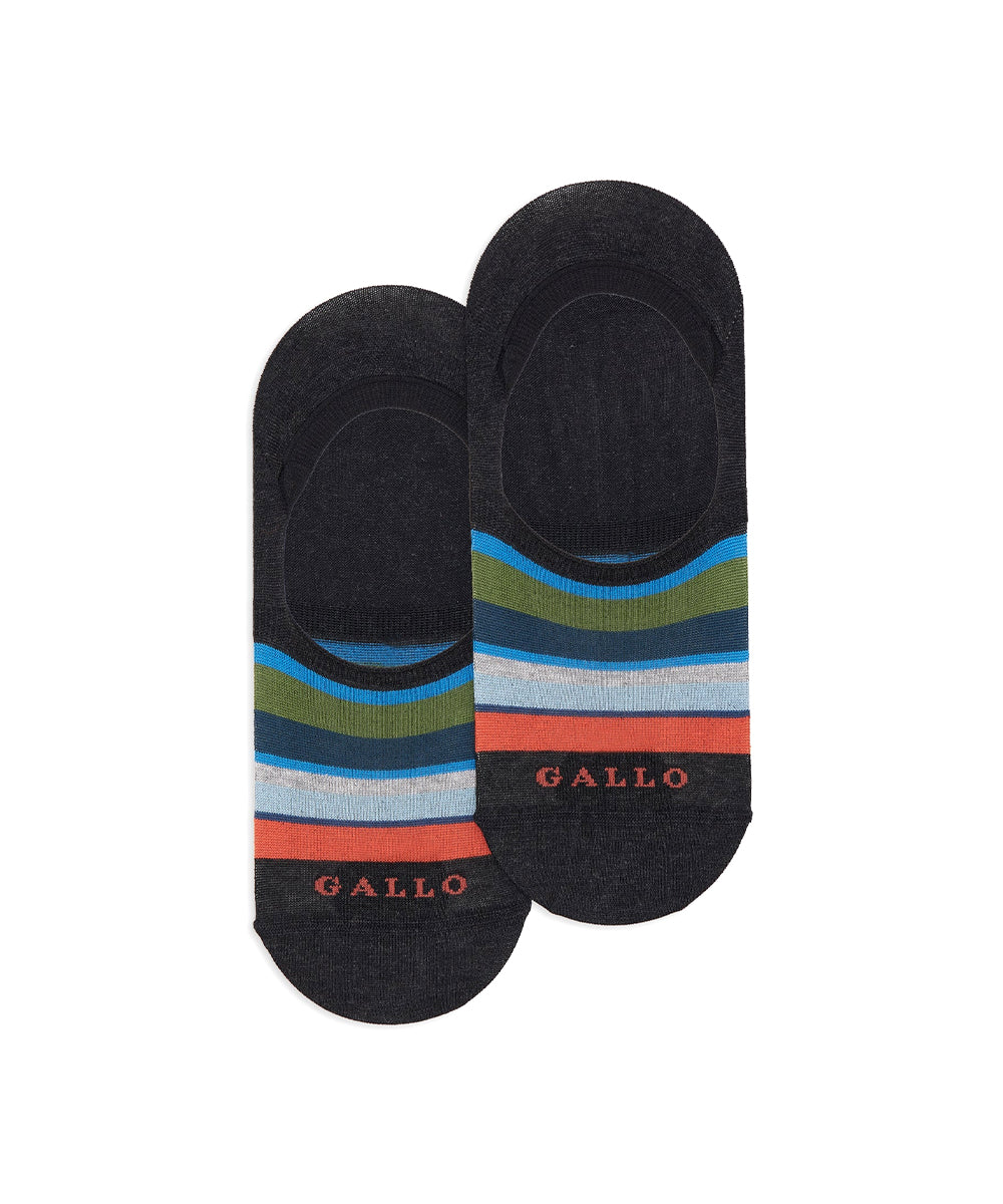 Calze soletta a righe GALLO Unisex - Grigio