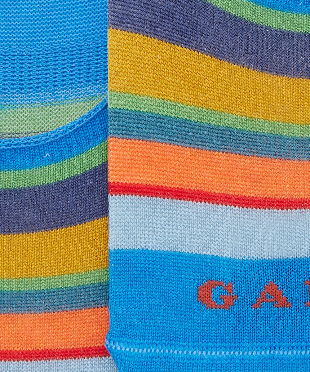 Calze soletta a righe GALLO Unisex - Blue