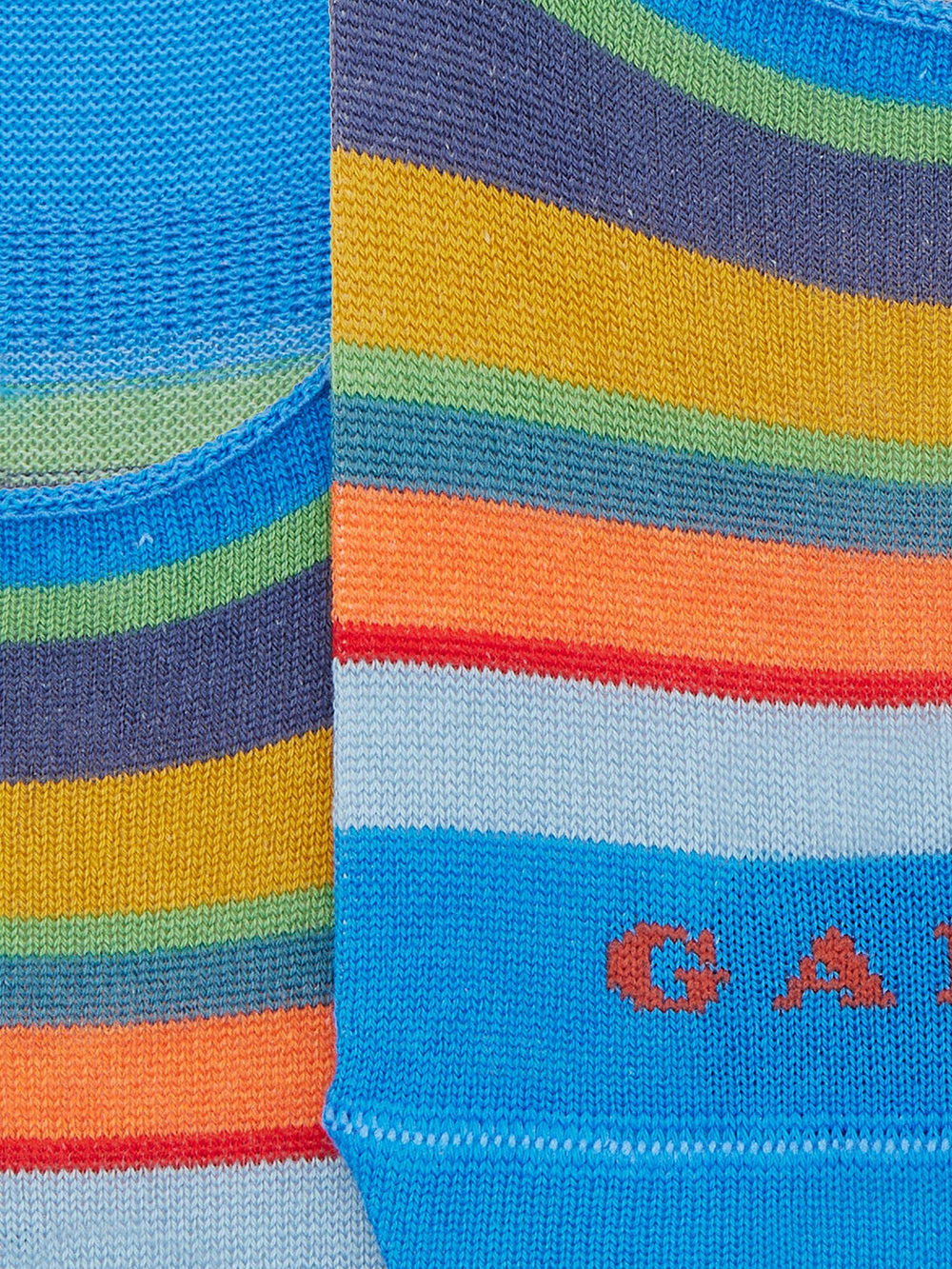 Calze soletta a righe GALLO Unisex - Blue