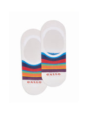 Calze soletta a righe GALLO Unisex - Bianco