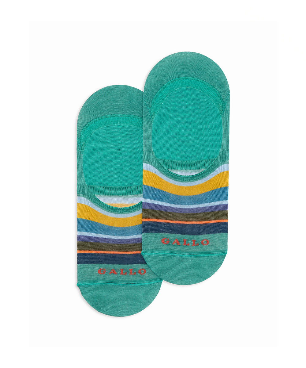 Calze soletta a righe GALLO Unisex - Verde