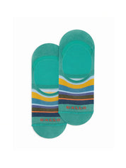 Calze soletta a righe GALLO Unisex - Verde