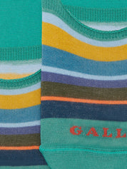 Calze soletta a righe GALLO Unisex - Verde