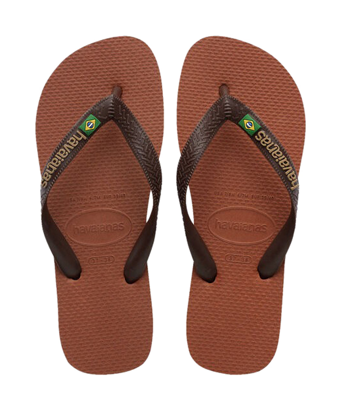 Infradito Brasil Logo HAVAIANAS Unisex - Marrone