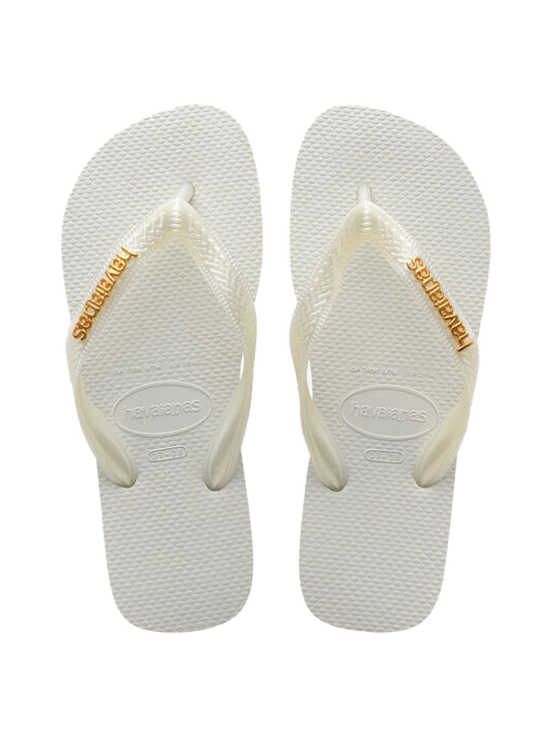 Infradito Top Logo Metallic HAVAIANAS Donna - Bianco