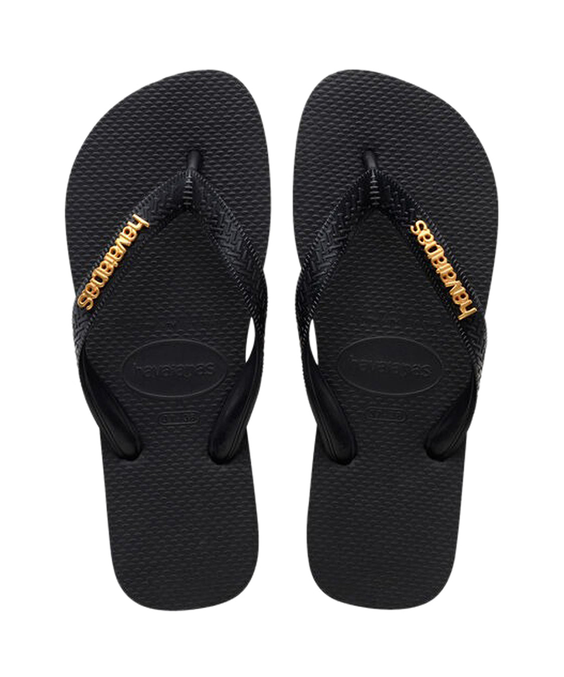 Infradito Top Logo Metallic HAVAIANAS Donna - Nero