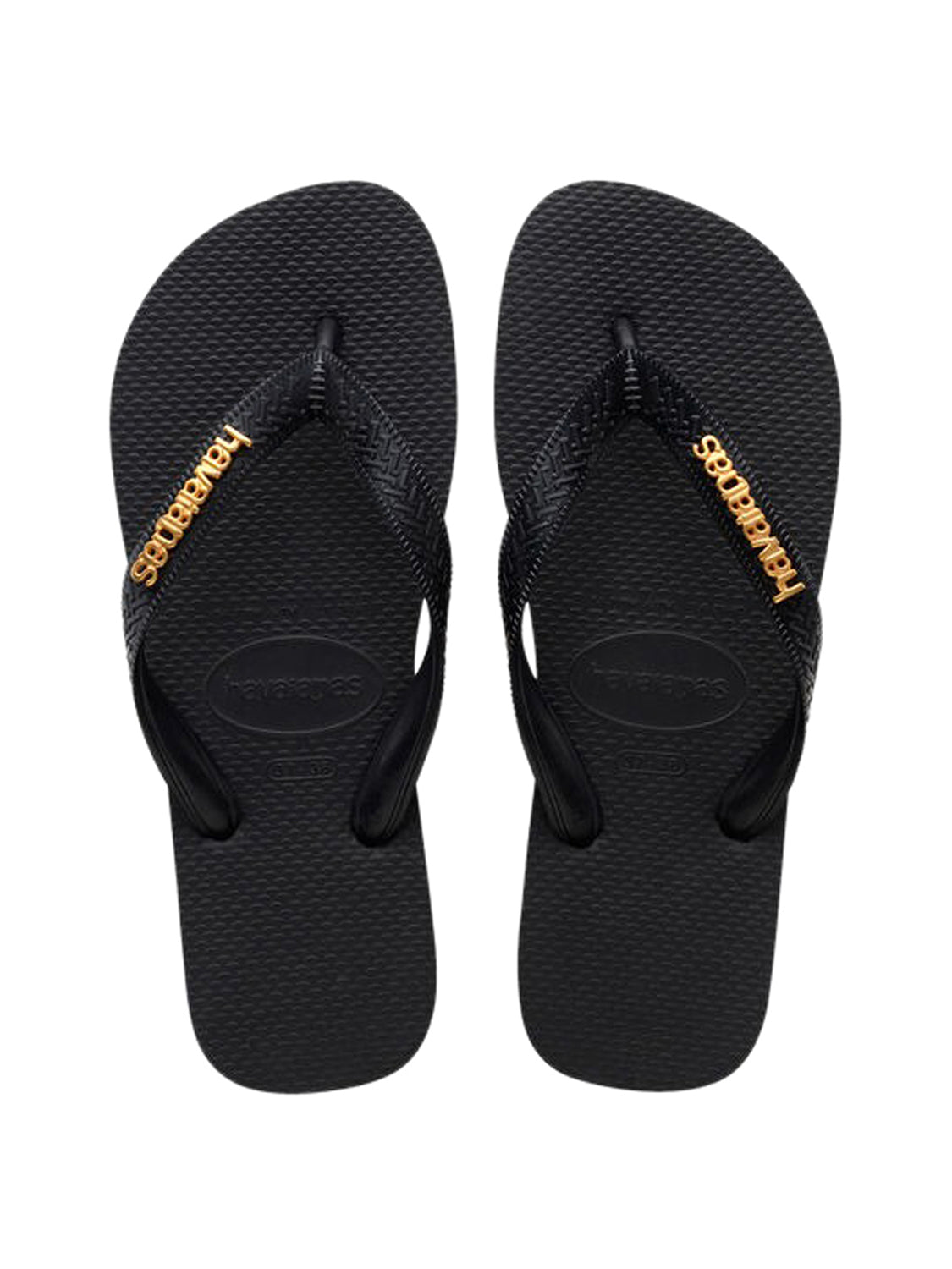 Infradito Top Logo Metallic HAVAIANAS Donna - Nero