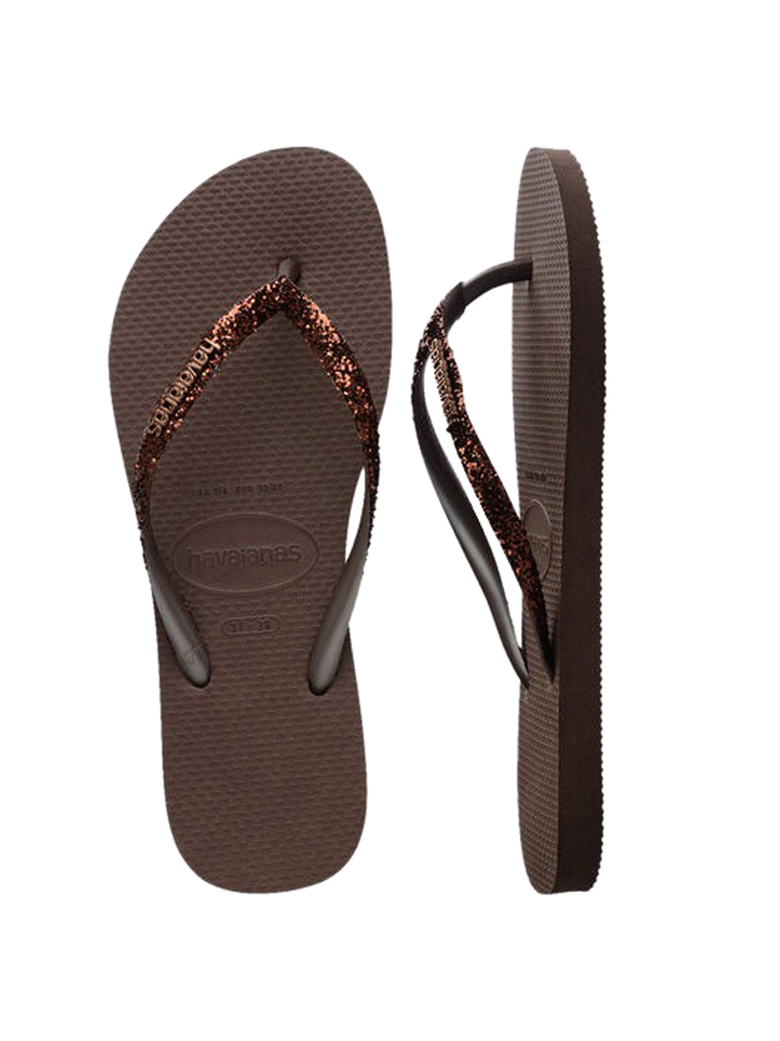 Infradito Slim Glitter II HAVAIANAS Donna - Marrone