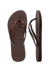 Infradito Slim Glitter II HAVAIANAS Donna - Marrone