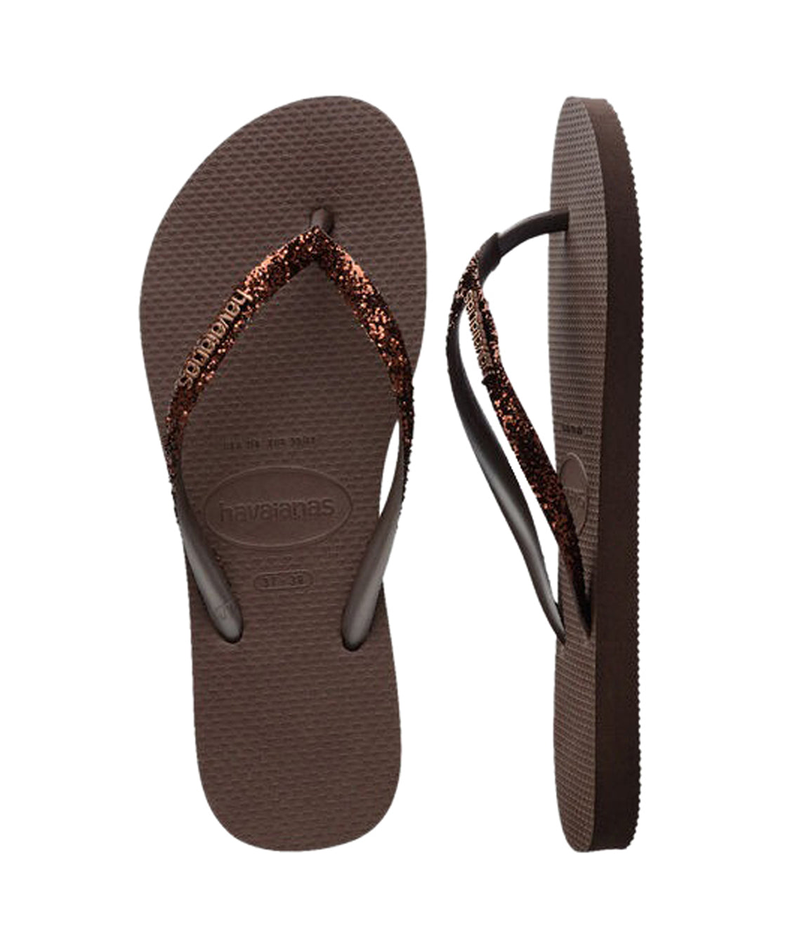 Infradito Slim Glitter II HAVAIANAS Donna - Marrone