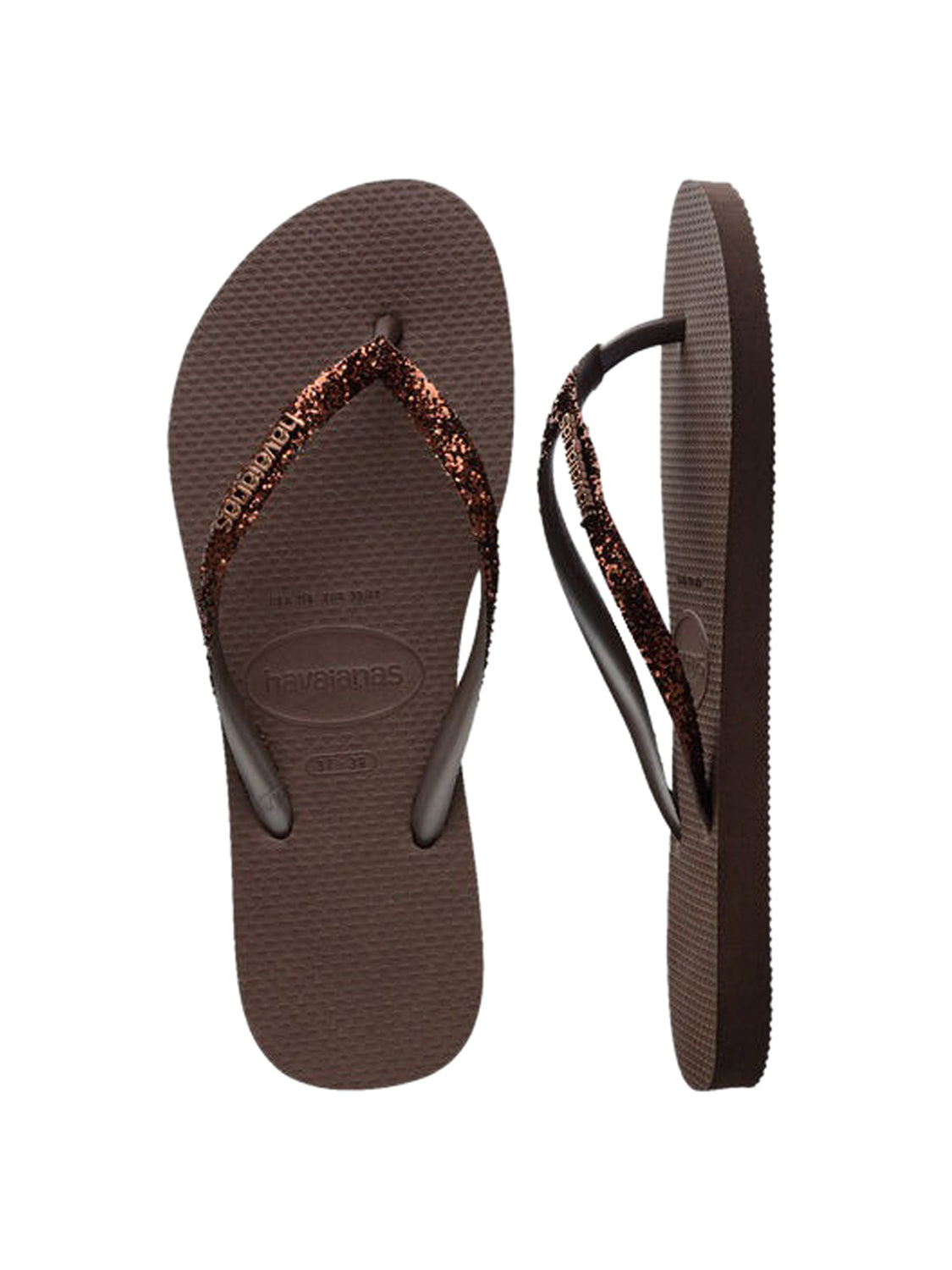 Infradito Slim Glitter II HAVAIANAS Donna - Marrone