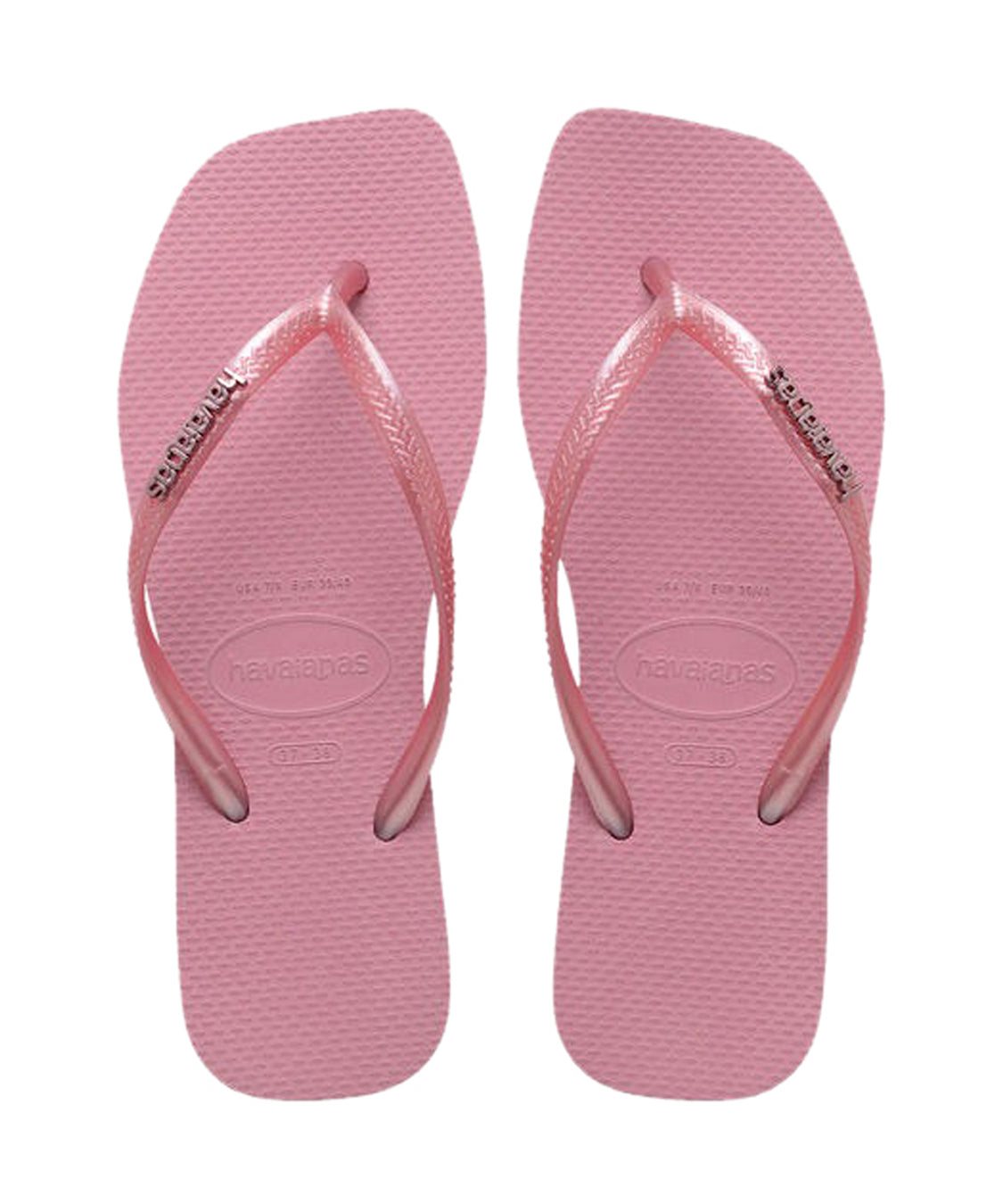 Infradito Square Logo Metallic HAVAIANAS Donna - Rosa