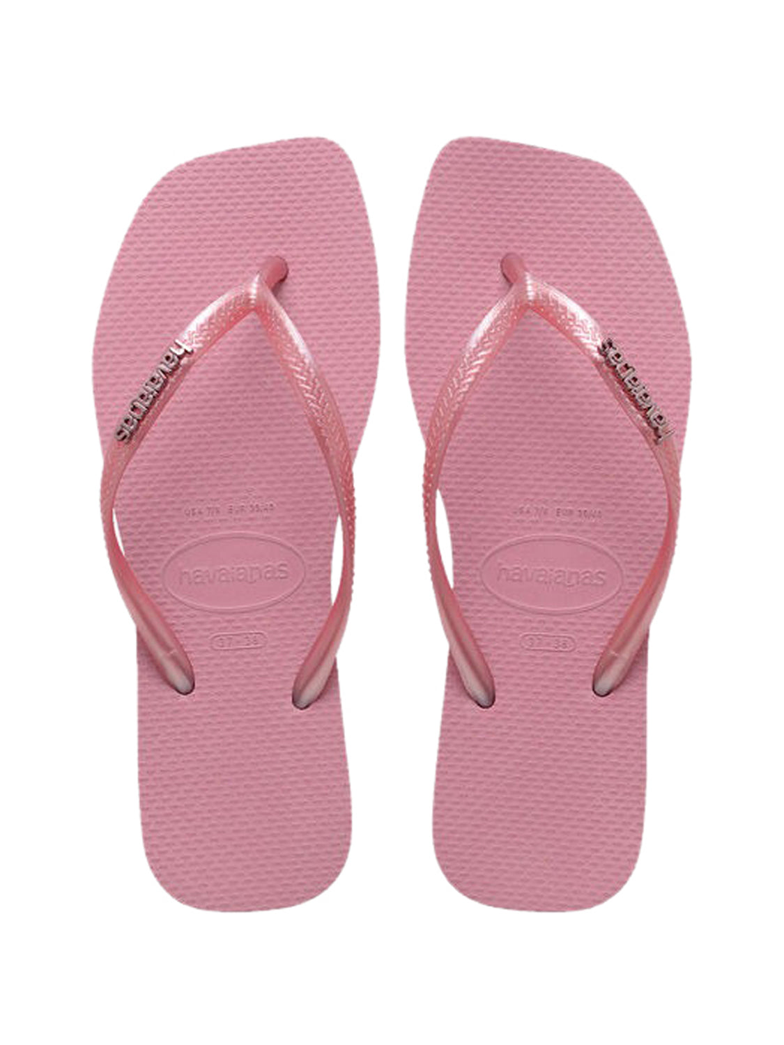 Infradito Square Logo Metallic HAVAIANAS Donna - Rosa