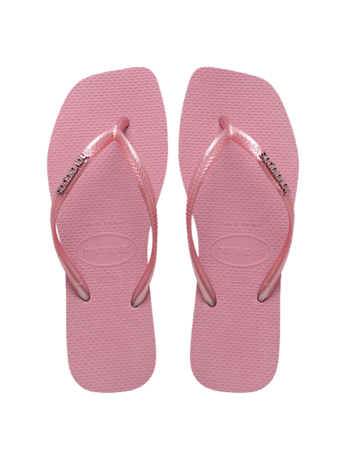 Infradito Square Logo Metallic HAVAIANAS Donna - Rosa