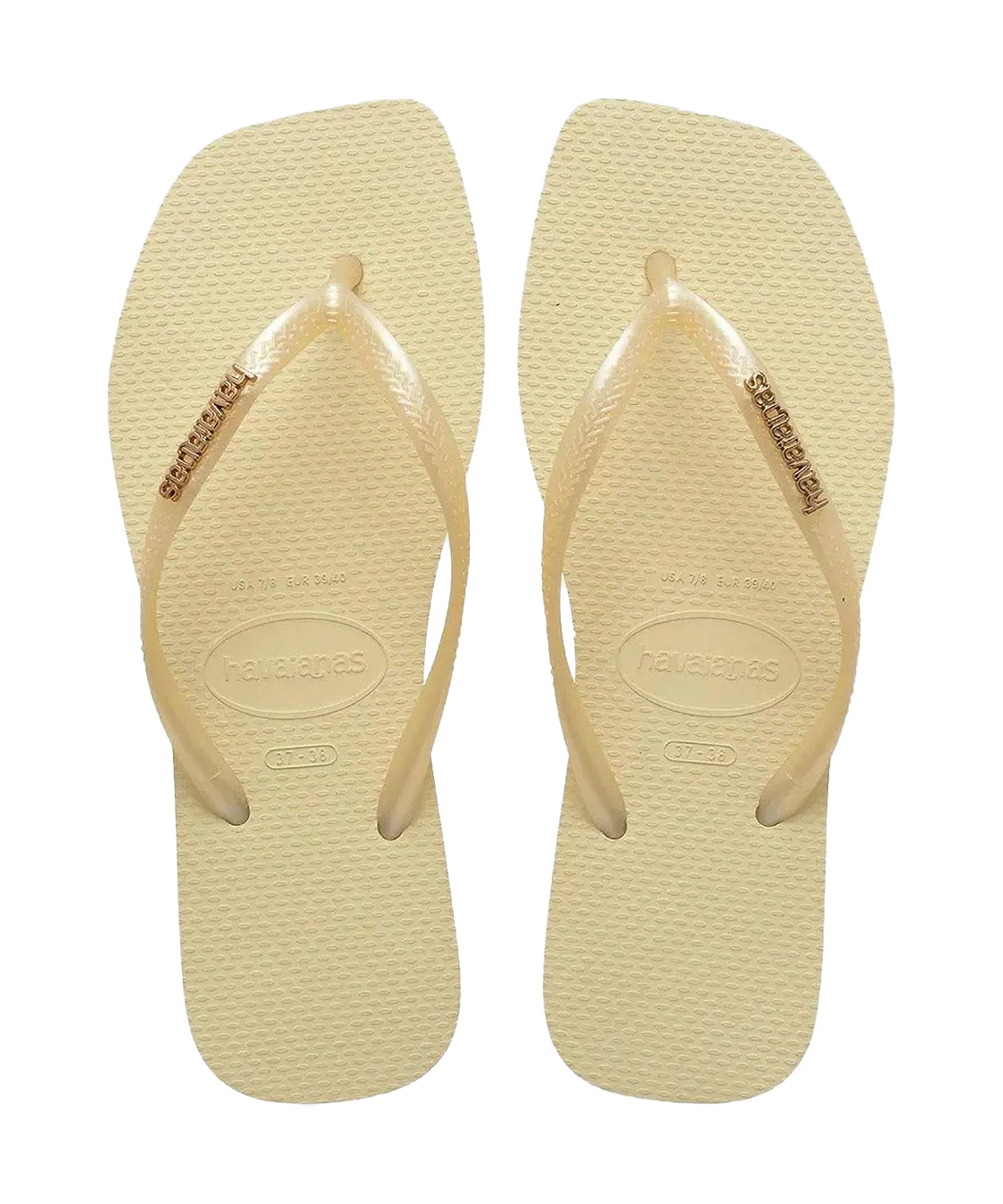 Infradito Square Logo Metallic HAVAIANAS Donna - Giallo