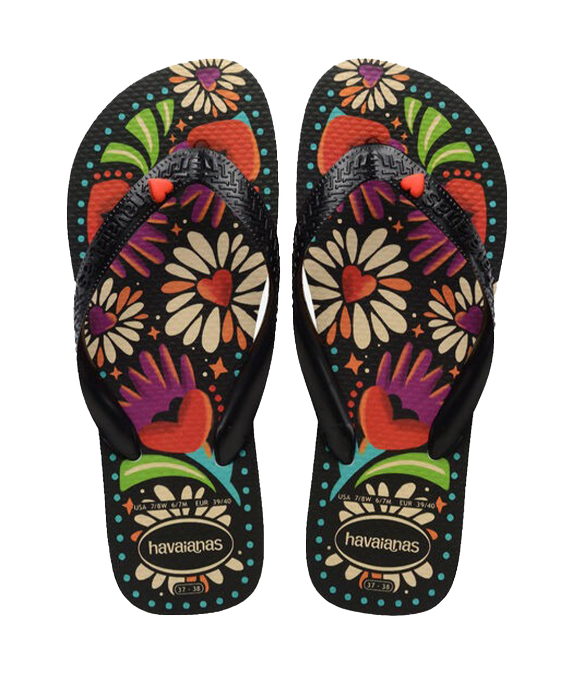 Infradito Top Begonia Coracao HAVAIANAS Donna - Nero