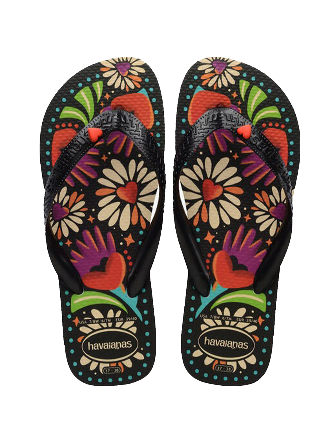 Infradito Top Begonia Coracao HAVAIANAS Donna - Nero